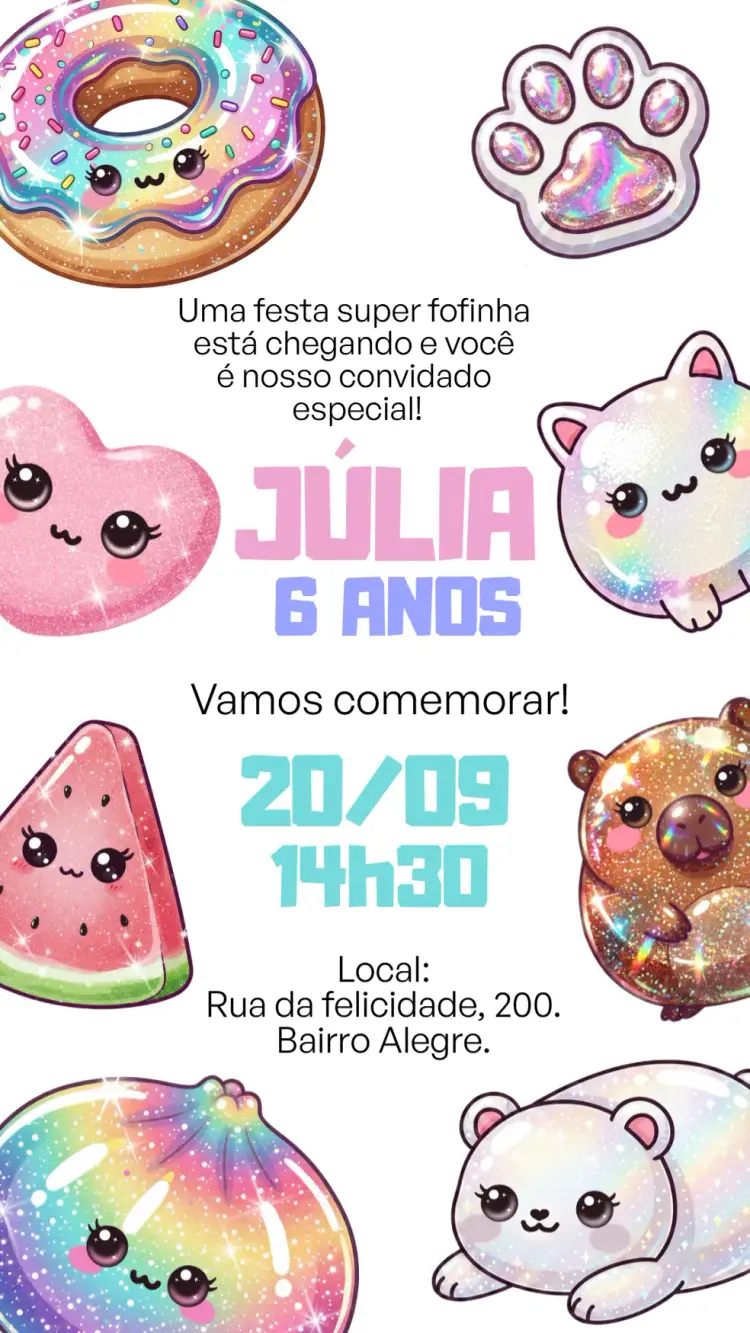 Squishy Digital Invitation