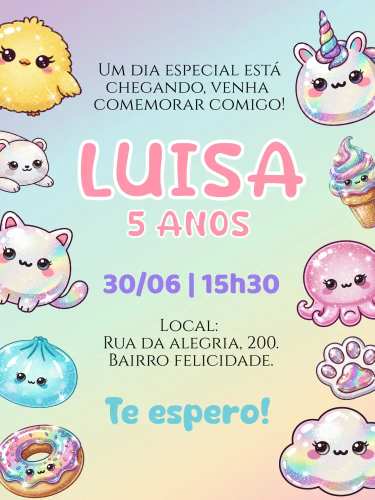 Squishy Digital Invitation