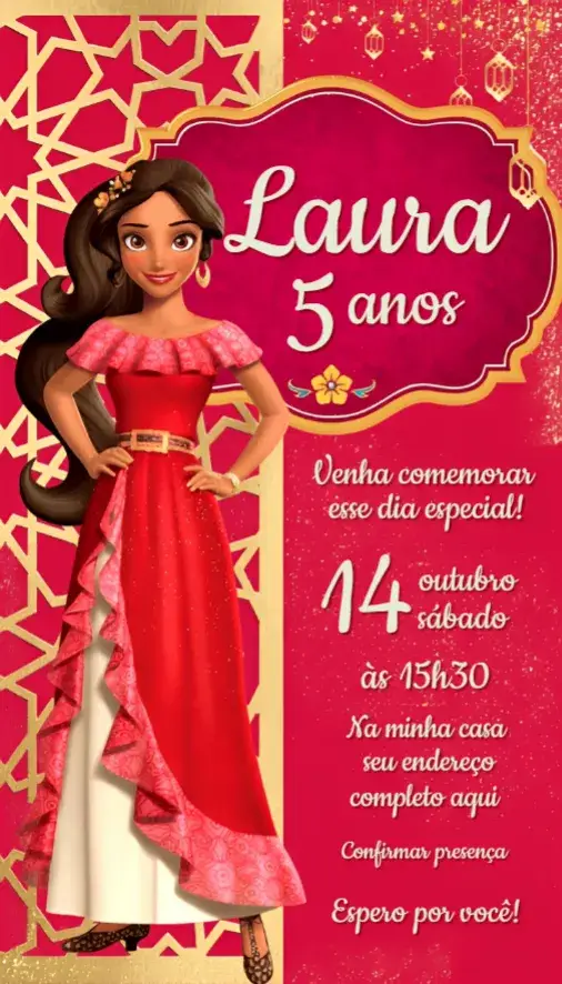 Convite Elena de Avalor