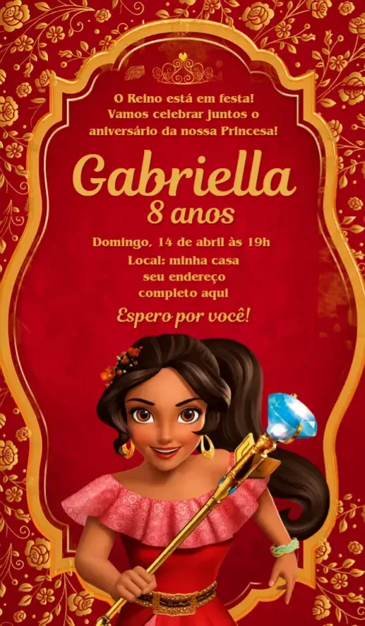 Convite Elena de Avalor