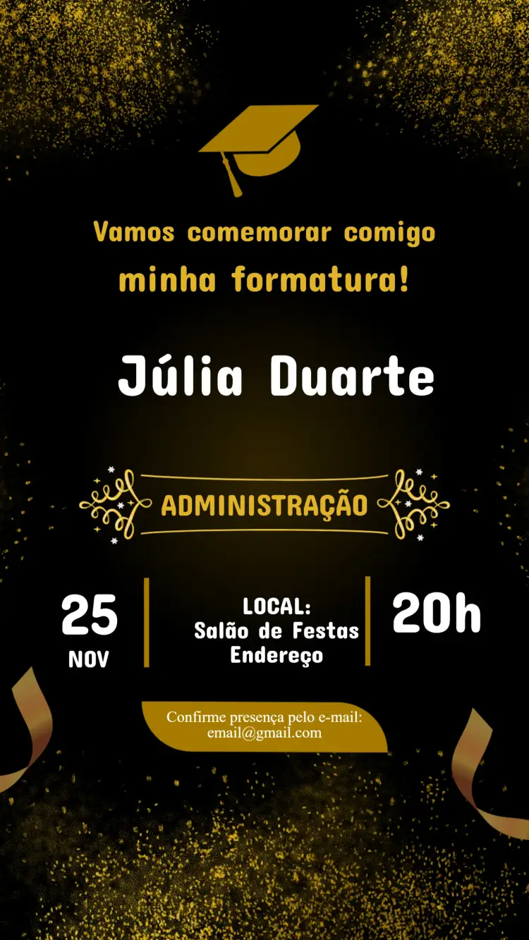 Convite Formatura