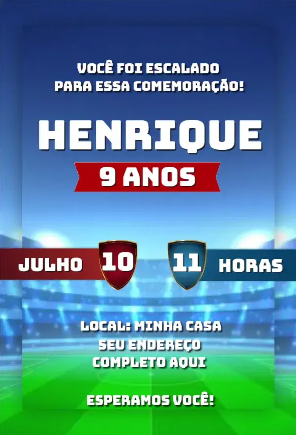 Convite Futebol 3