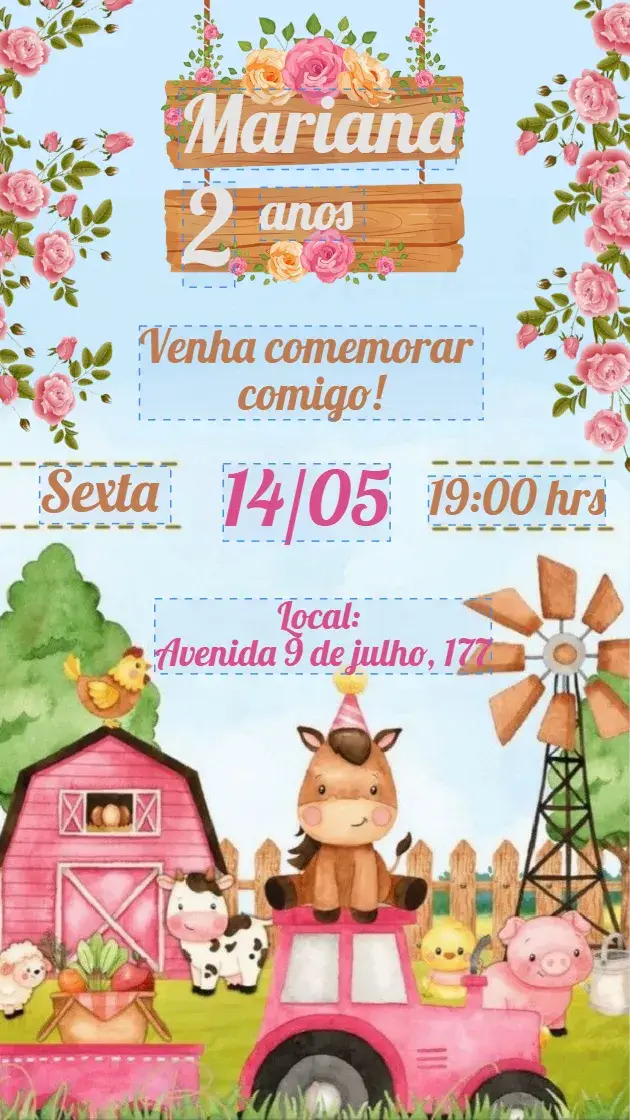 Farm-themed Kids Invitation