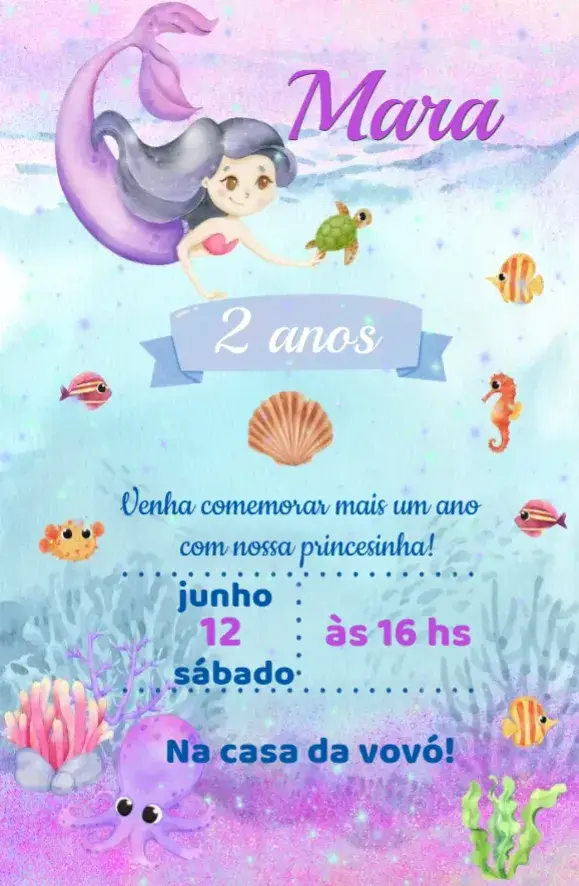 Ariel Digital Invitation