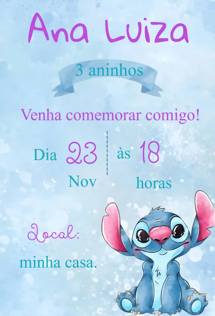 Convite Stitch