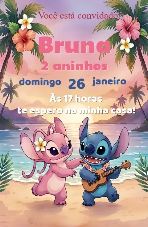 Invite Digital Stitch Invitation editable and customizable