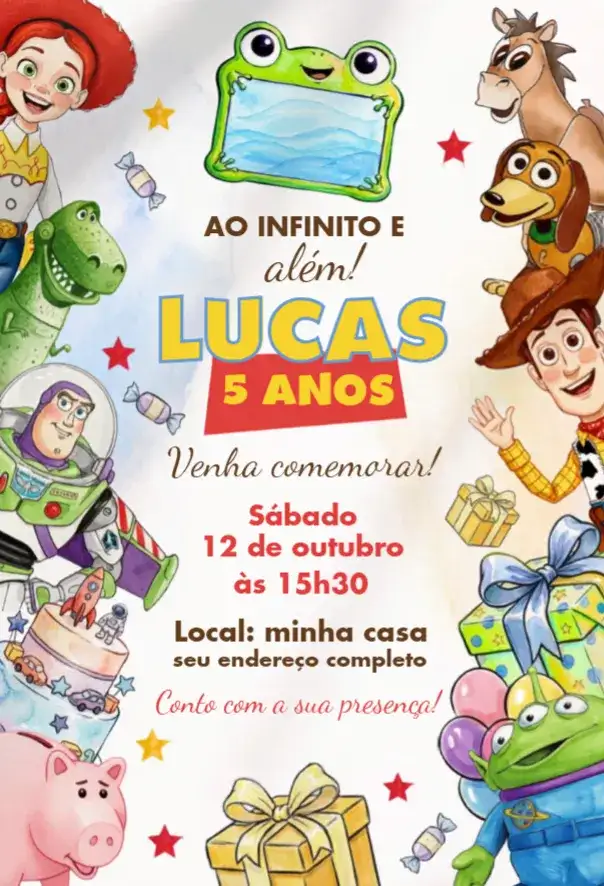 Convite Toy Story