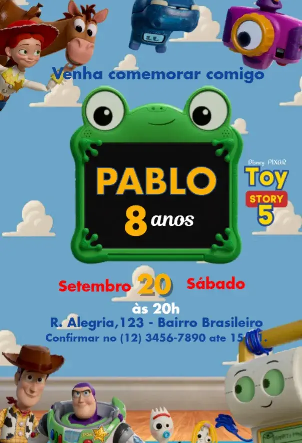 Toy Story 5 Invitation