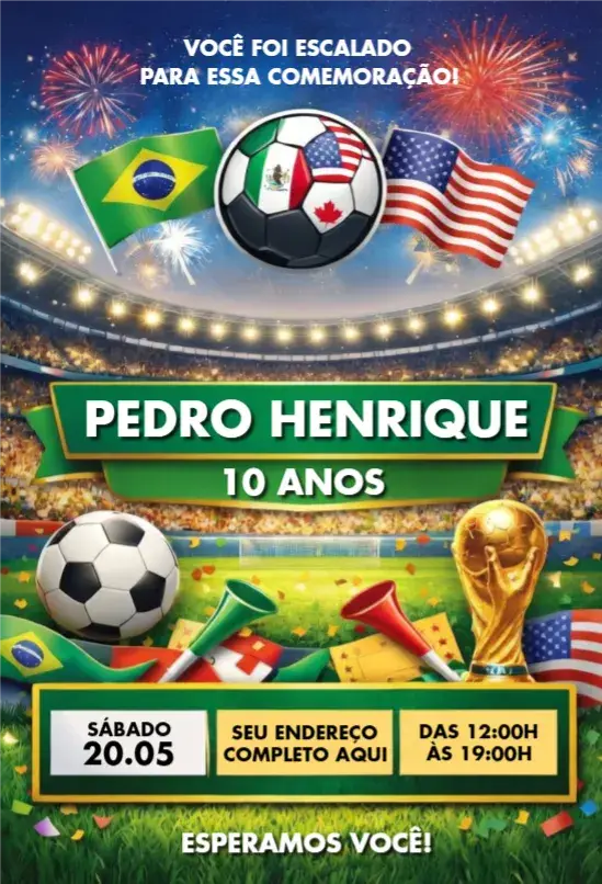Convite Copa do mundo 11