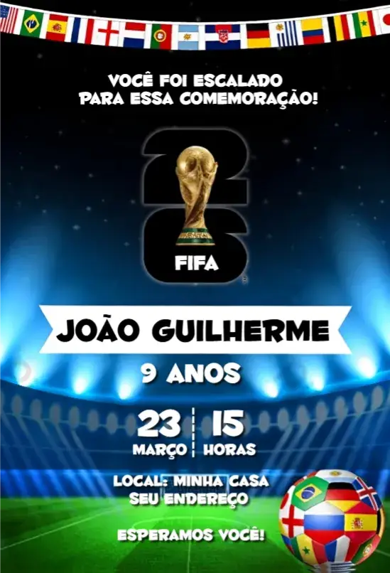 Convite Copa do mundo 4
