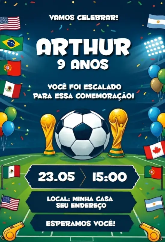 Convite Copa do mundo 5