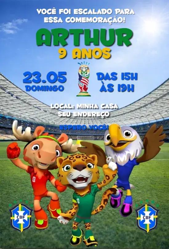 Convite Copa do mundo 7