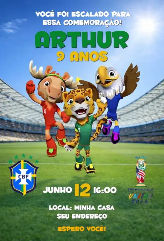 Convite Copa do mundo 9
