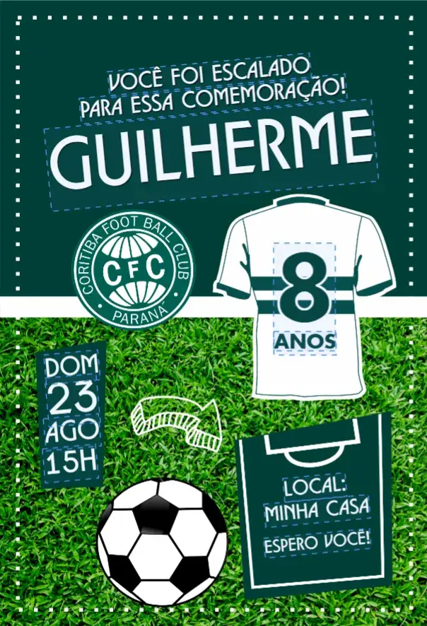 Convite Coritiba camisa