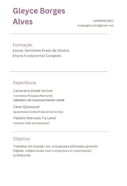 Convite Currículo Mulher – tema Cartão minimalista, moderno, elegante, suave, profissional