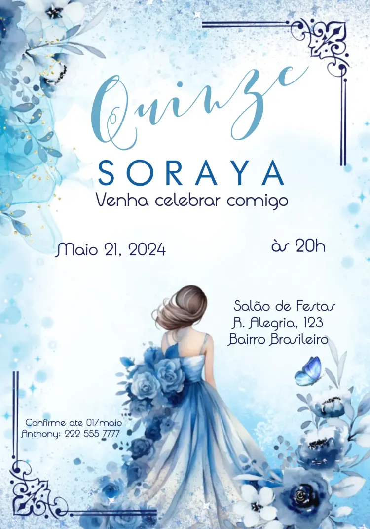 Invitaciones para quinceañera para editar online