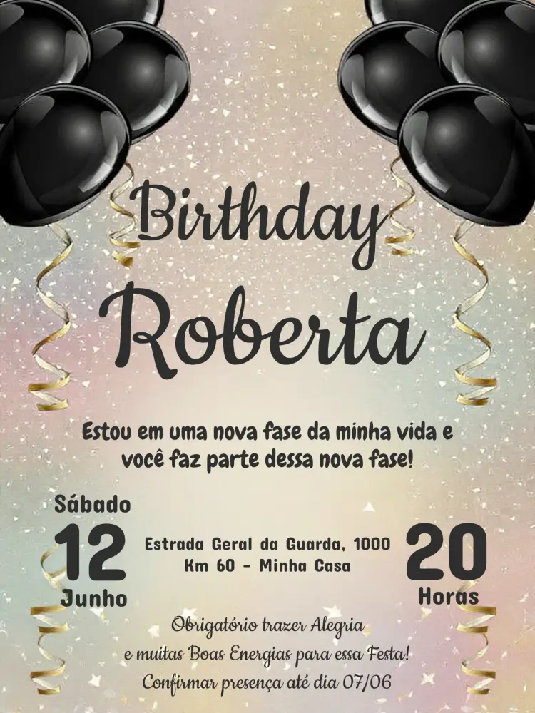 Convite De 18 Anos Festa