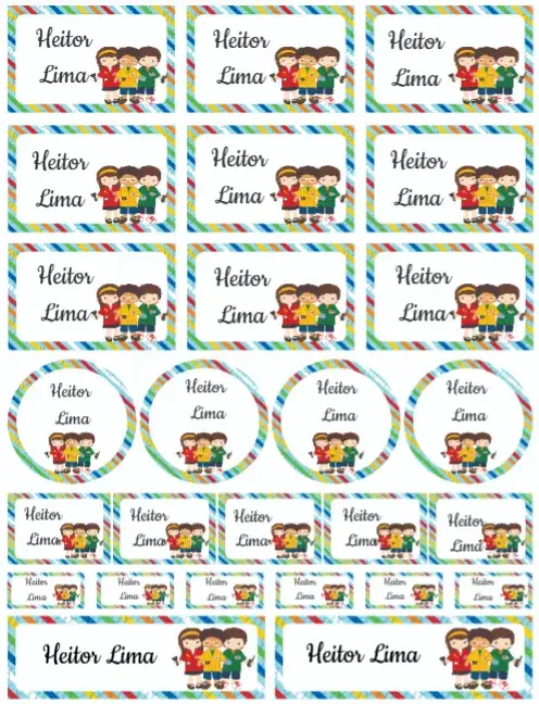 Convite Detetives do Prédio Azul – tema Cartão colorido, infantil, divertido, ilustrações animadas, temática de aventura, personagens icônicos
