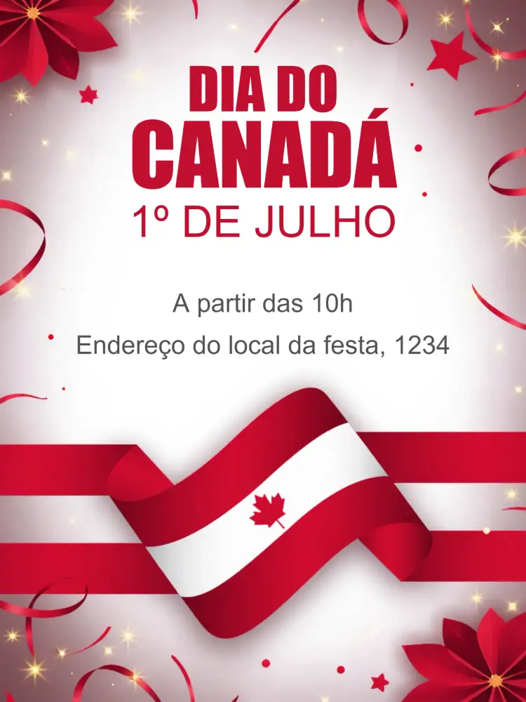 Convite Dia Do Canada Internacional
