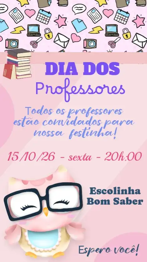 Invitation Teachers' Day – Commemorative Dates theme modern, educational, colorful, fun, minimalist, inspiring