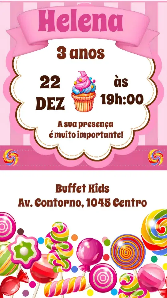 Convite Doces