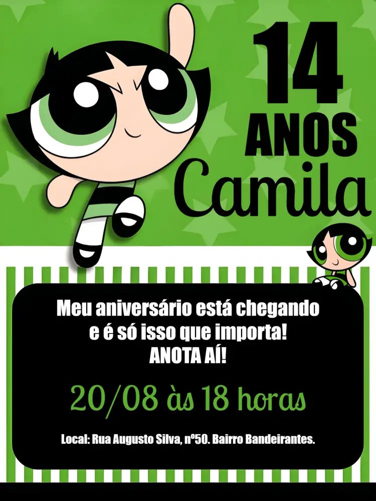 Convite Docinho Nervosinha