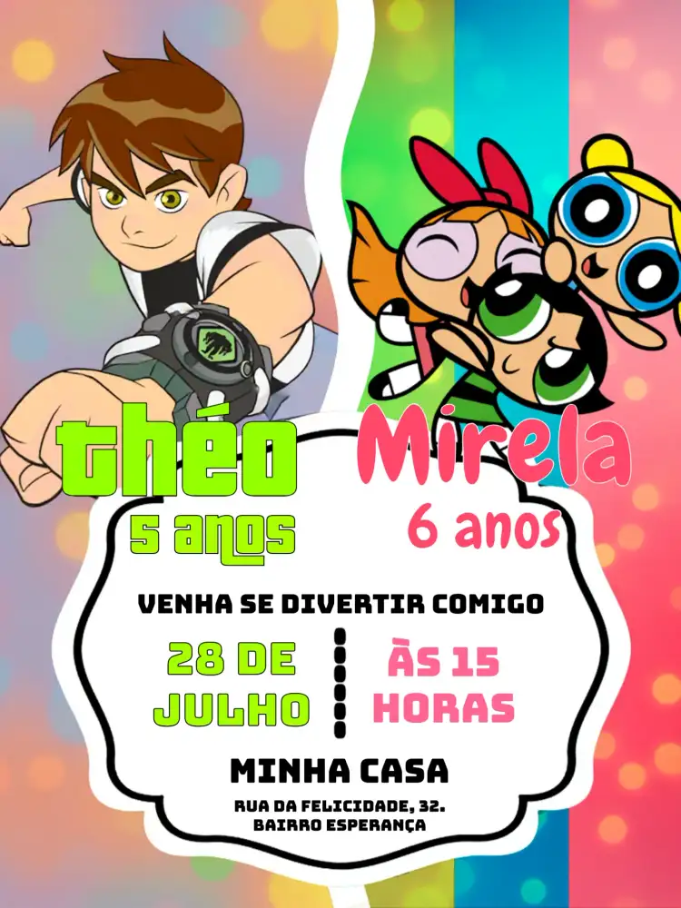 Duplo Ben 10 E As Meninas Super Poderosas Temas