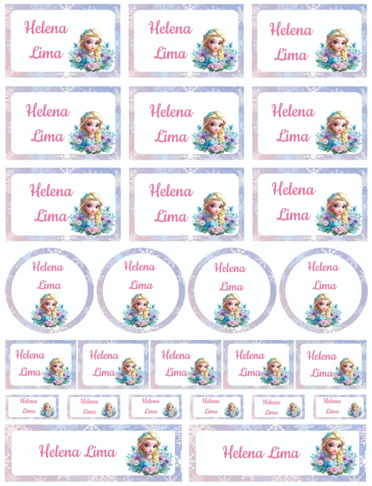 Convite Elsa Frozen