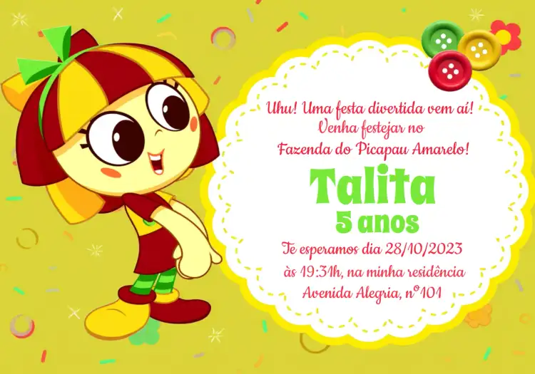 Emília Sitio Do Pica Pau Amarelo Picapau
