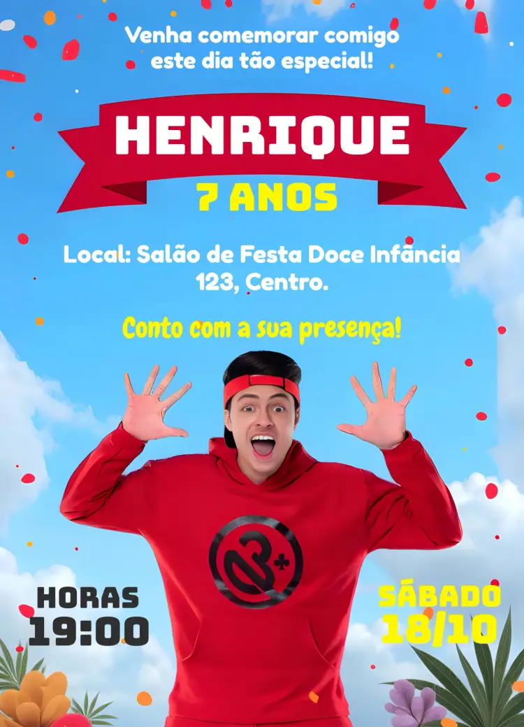 Convite Enaldinho Arte