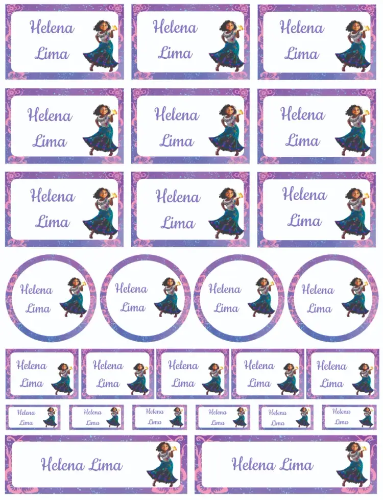 Convite Encanto – tema Cartão colorido, moderno, elegante, divertido, minimalista, jovial