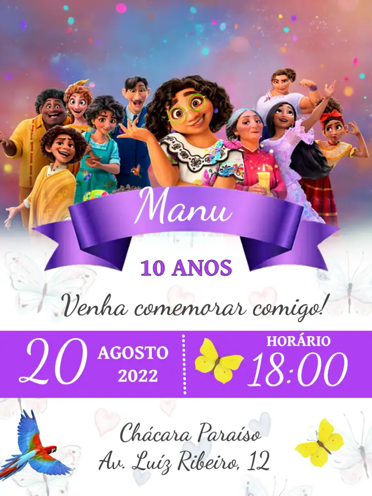 Invitación Encanto Lila – tema Más buscados lila, elegante, delicado, moderno, floral, minimalista