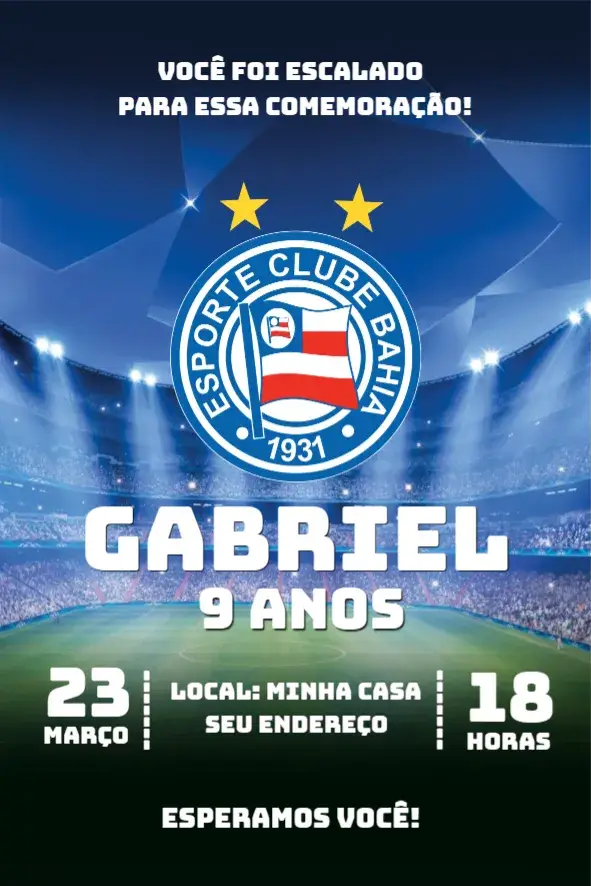 Convite Esporte Bahia Clube 3