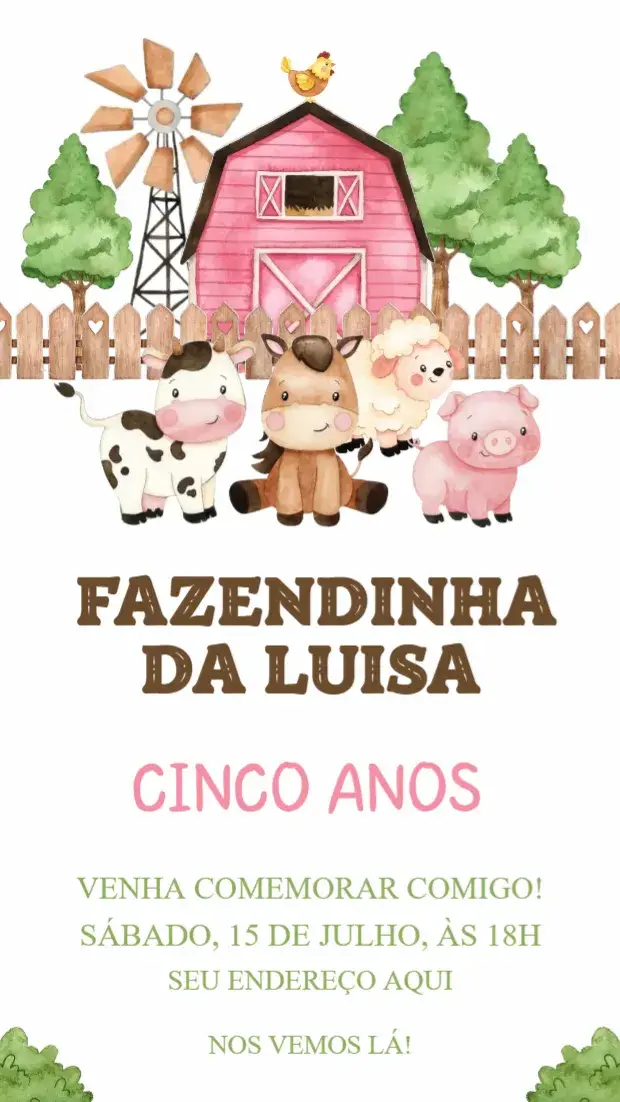 Convite Fazendinha