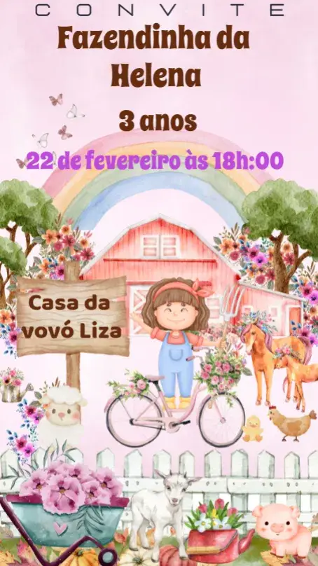 Convite Fazendinha