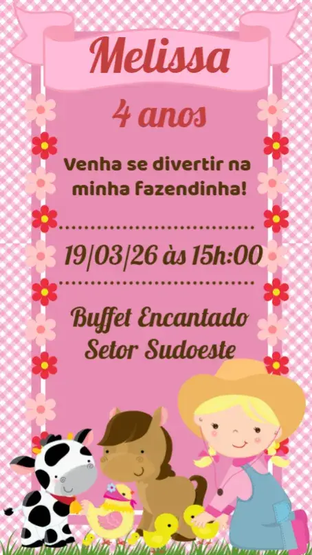 Convite Fazendinha