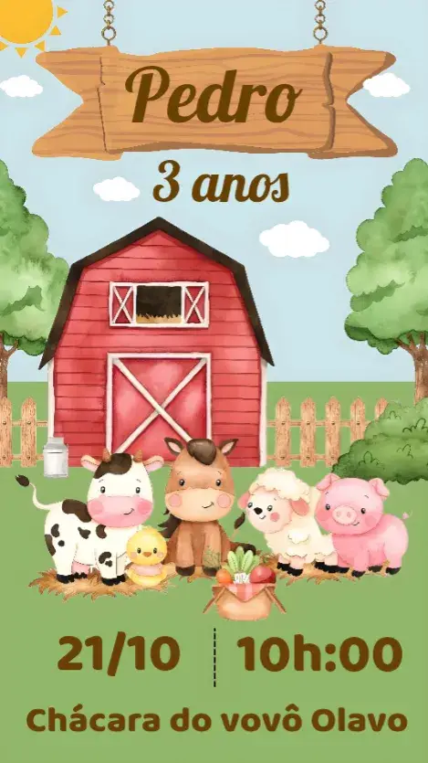 Convite Fazendinha