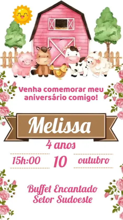 Convite Fazendinha