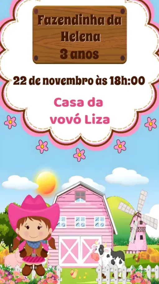 Convite Fazendinha