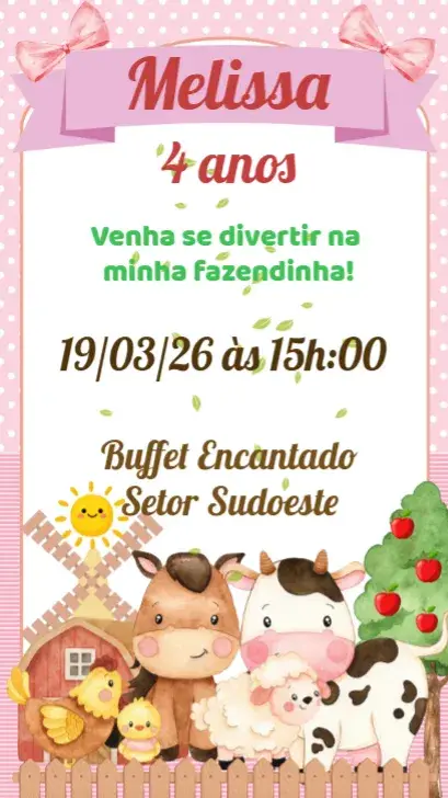 Farm Girl invitation