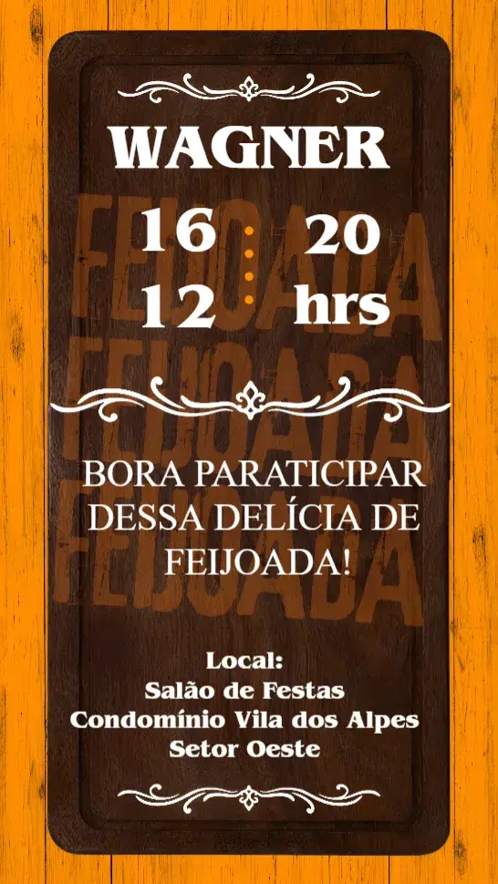Convite Feijoada