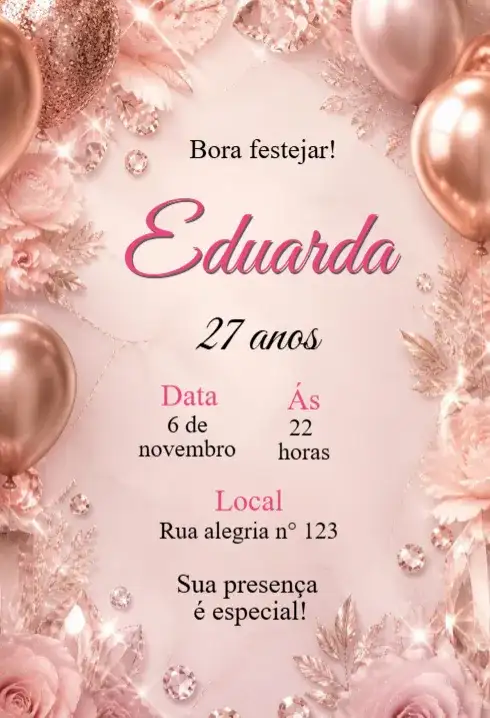Festa de Aniversário Adulto