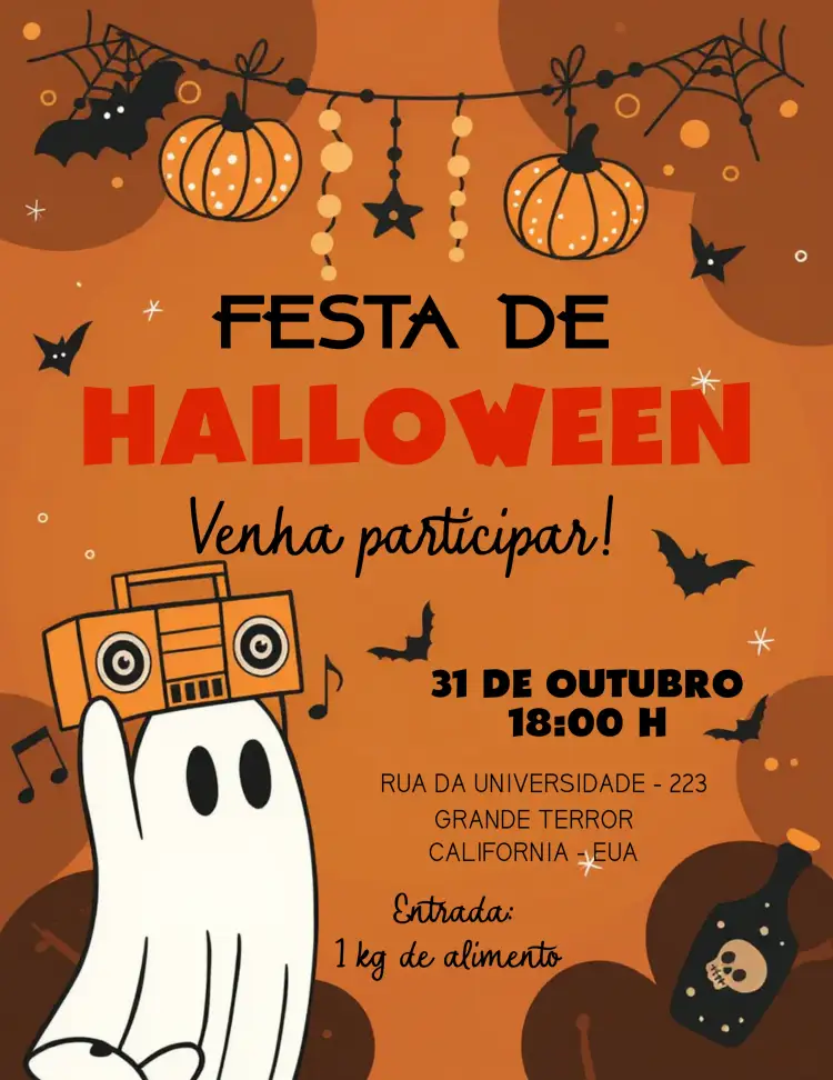 Convite Festa De Halloween Bruxas – tema Datas Comemorativas cores escuras, elementos gráficos de Halloween, estilo divertido, ilustrações de bruxas, design encantador, atmosfera mágica