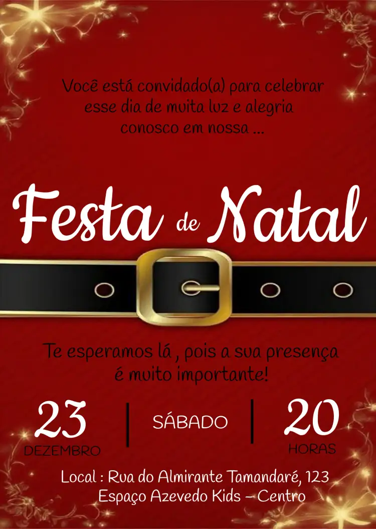 Convite Festa De Natal Colorido – tema Datas Comemorativas colorido, natalino, vibrante, festivo, moderno, alegre