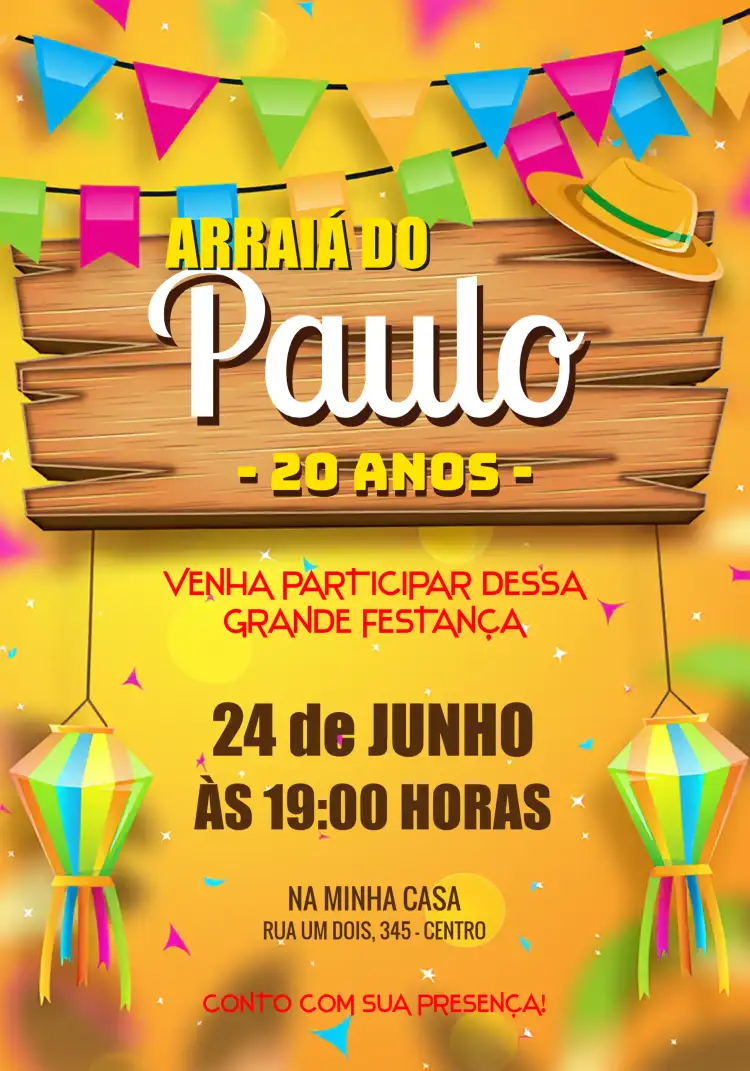 Festa Junina Arraiá Menina
