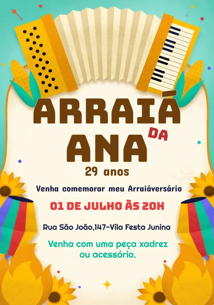 Convite Festa Junina João