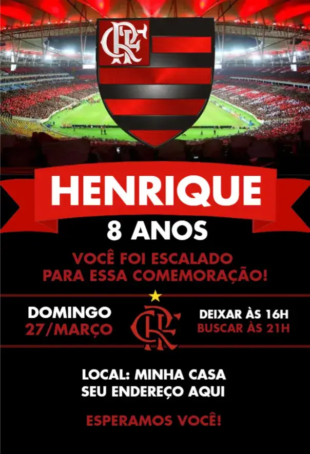 Convite Flamengo 1