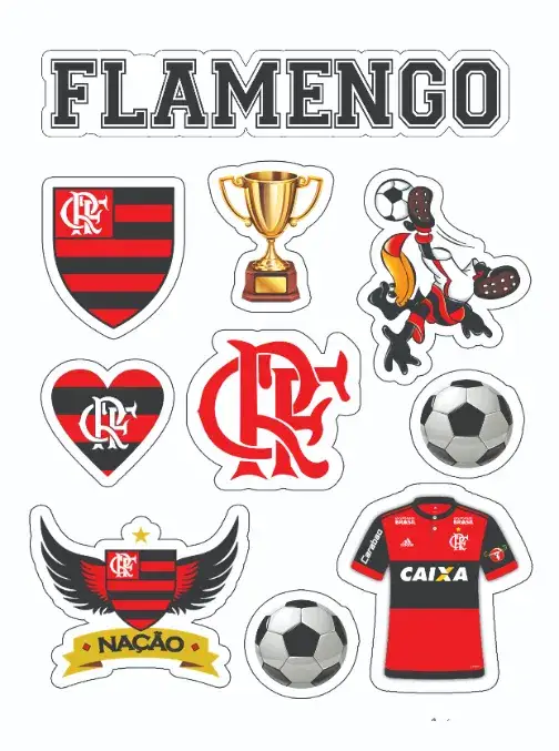 Convite Flamengo – tema Topo de bolo vermelho e preto, estilo esportivo, elementos gráficos do futebol, design moderno, ilustrações do Flamengo