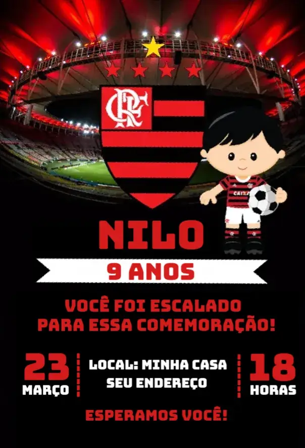 Convite flamengo 3