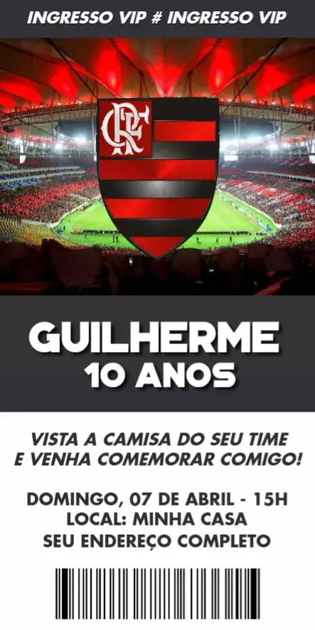 Convite Flamengo 4